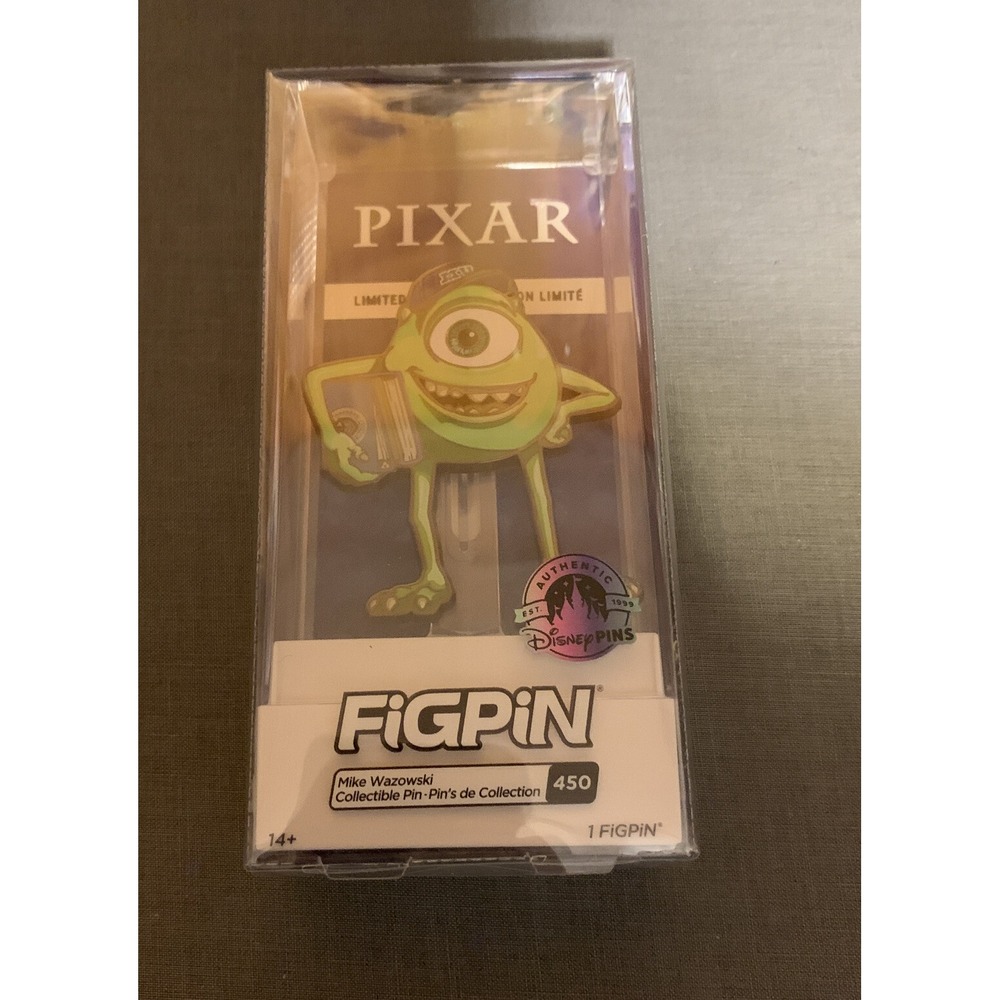 Disney Parks 2022 FIGPIN #450 Mike Wazowski Monsters Inc Pixar Pin LR New